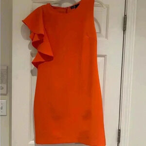orange dress